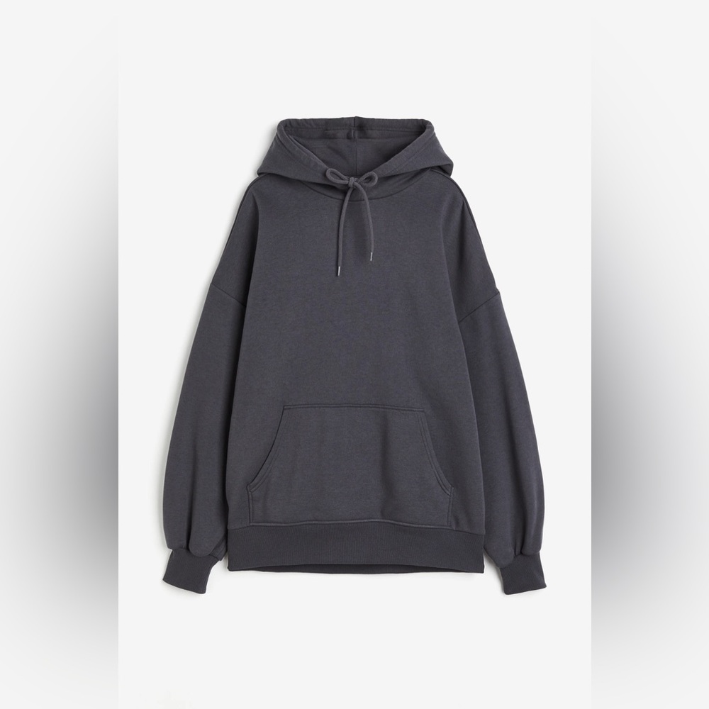 H&M OVERSIZED HOODIE- Gray